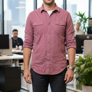 Witchery‎ Man Red Button Down Shirt